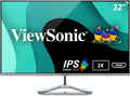 ViewSonic VX3276-2K-MHD 32 Inch Frameless Widescreen IPS 1440p Monitor with HDMI DisplayPort and Mini DisplayPort (Renewed)