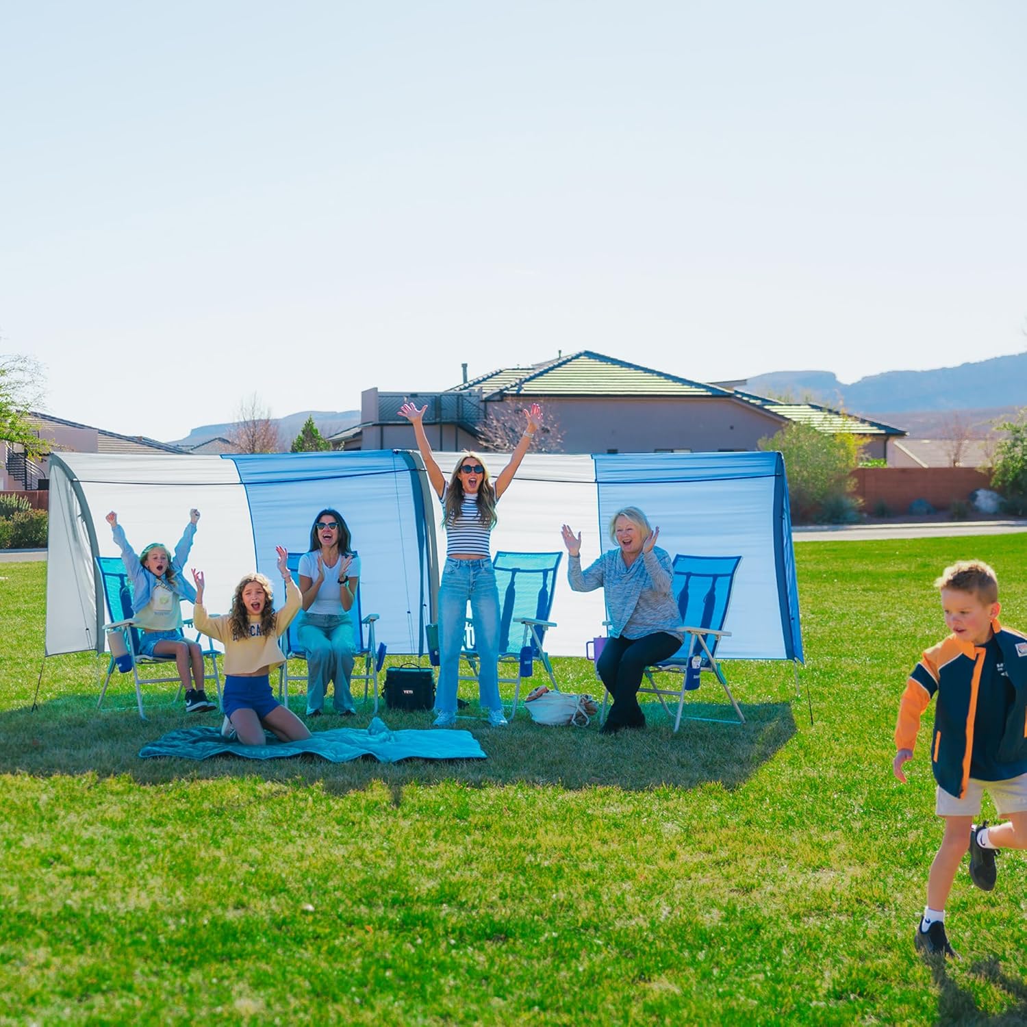 SHIBUMI SHADE Park Vista | Lightweight Freestanding Canopy for 1-4 People | 5 lbs, Fast 2-Minute Setup | Ideal for Sidelines, Parks, and Playgrounds