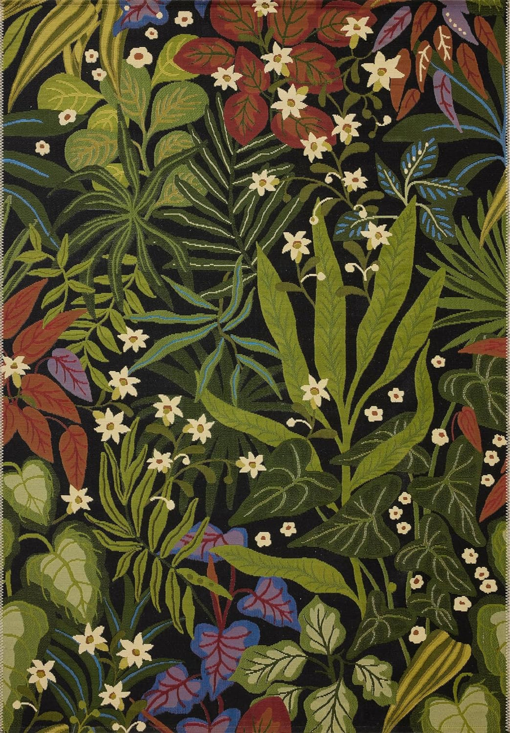 Loloi Botanical Collection BOT-06 Onyx/Multi 6'-7" x 9'-4" Indoor/Outdoor Area Rug