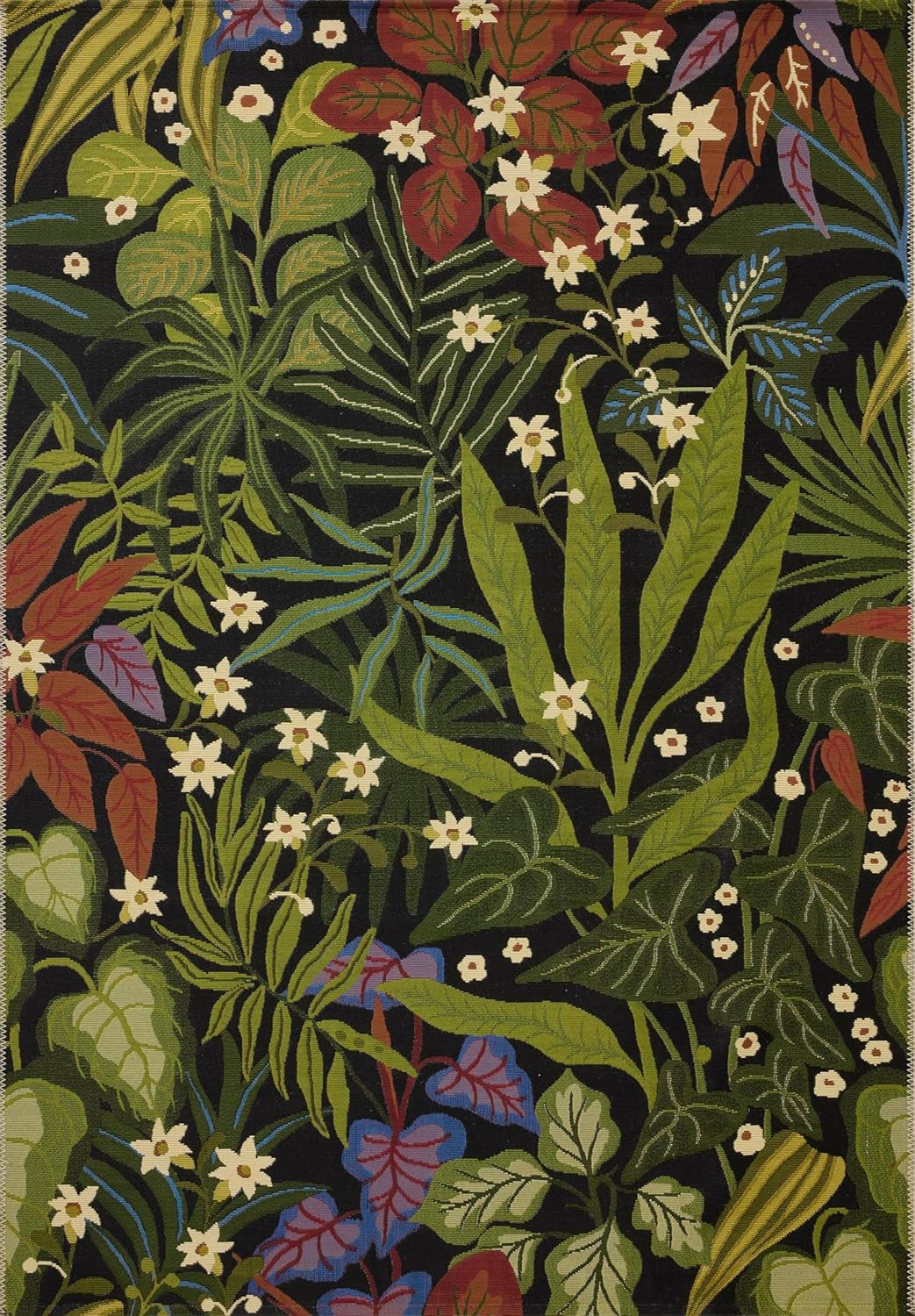 Loloi Botanical Collection BOT-06 Onyx/Multi 6'-7" x 9'-4" Indoor/Outdoor Area Rug