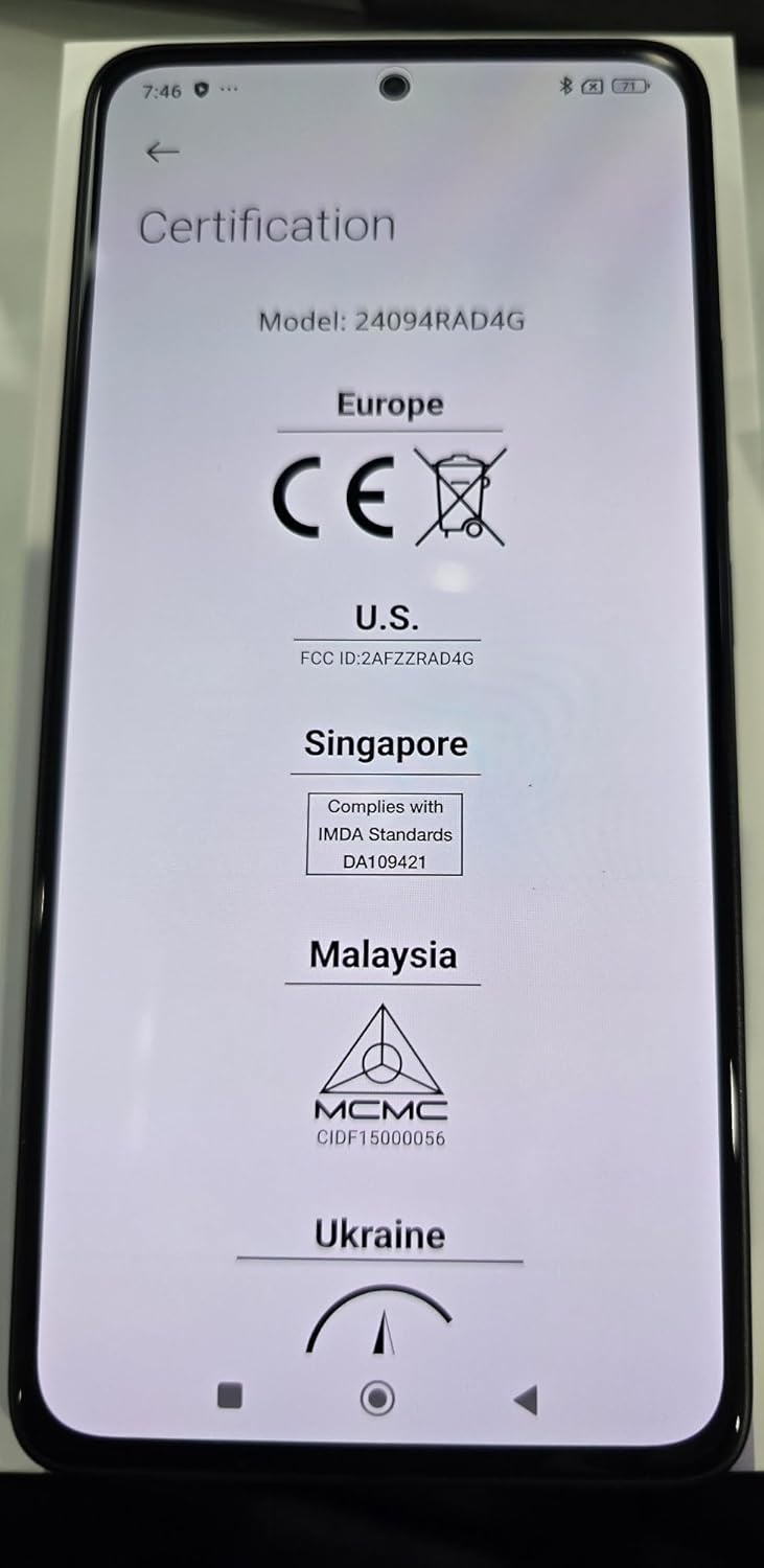 XIAOMI Redmi Note 14 5G + LTE (for Tmobile Mint Tello Global) (256GB + 8GB) 6.67" NFC 120Hz 108MP AI Triple Cam Unlocked Model 24094RAD4G Dual Sim (Midnight Black)