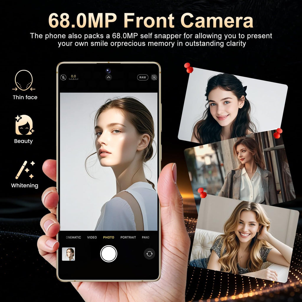 BDWJW I26 Ultra Smartphone, 6.99” 120Hz AMOLED, Snapdragon 8 Gen 4, 16GB RAM + 512GB ROM, 7000mAh Titanium Battery, 108+68MP Camera, Android 15, Dual SIM (Rose)
