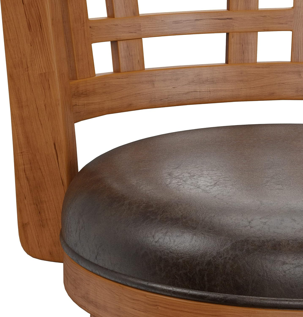 Hillsdale Fairfox 30.5" Wood Swivel Bar Height Stool, Oak