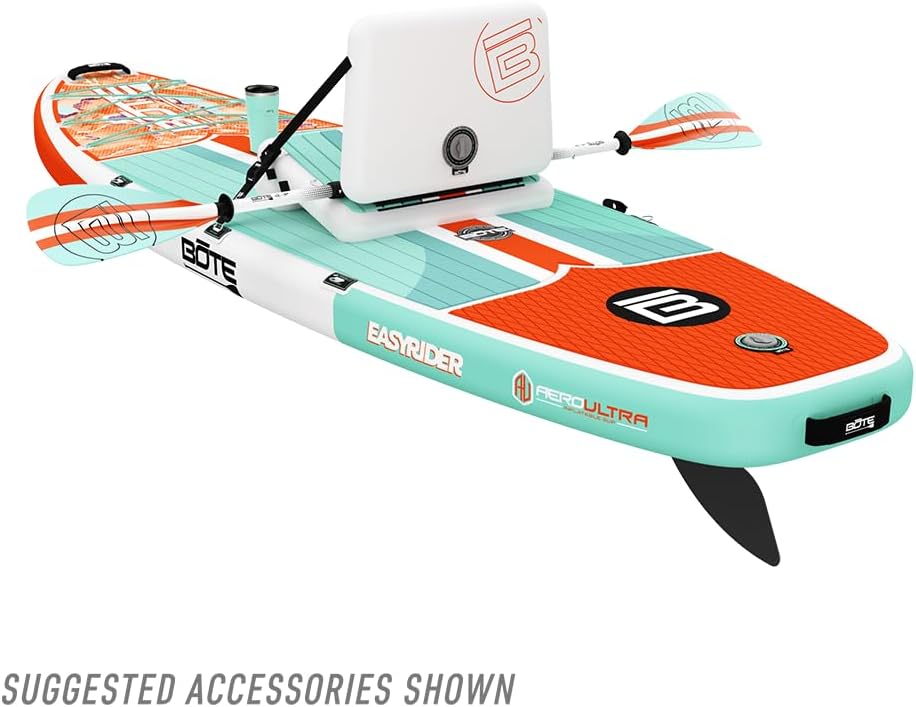 BOTE EasyRider Aero Inflatable Stand Up Paddle Board MAGNEPod Blow Up Hybrid iSUP Convertible Seat Included Adults Kids Family Friendly Multiple Sizes