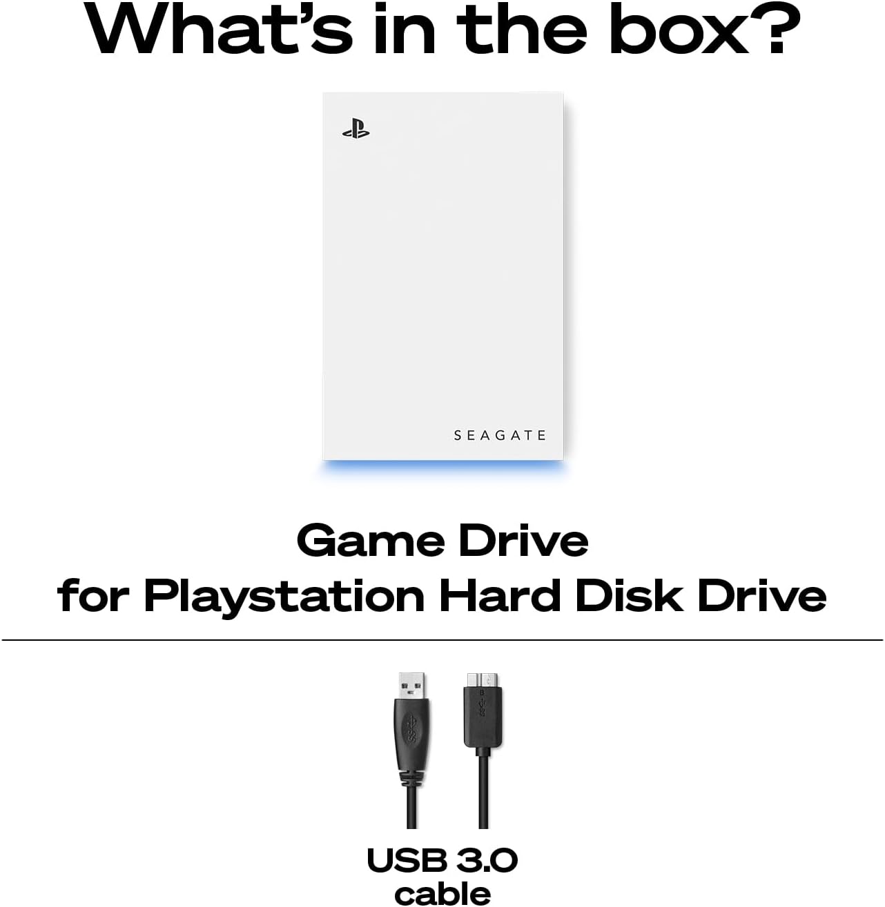 Seagate Game Drive for PlayStation® Consoles 5 TB External Hard Drive - USB 3.2 Gen 1, Officially-License (STLV5000100)