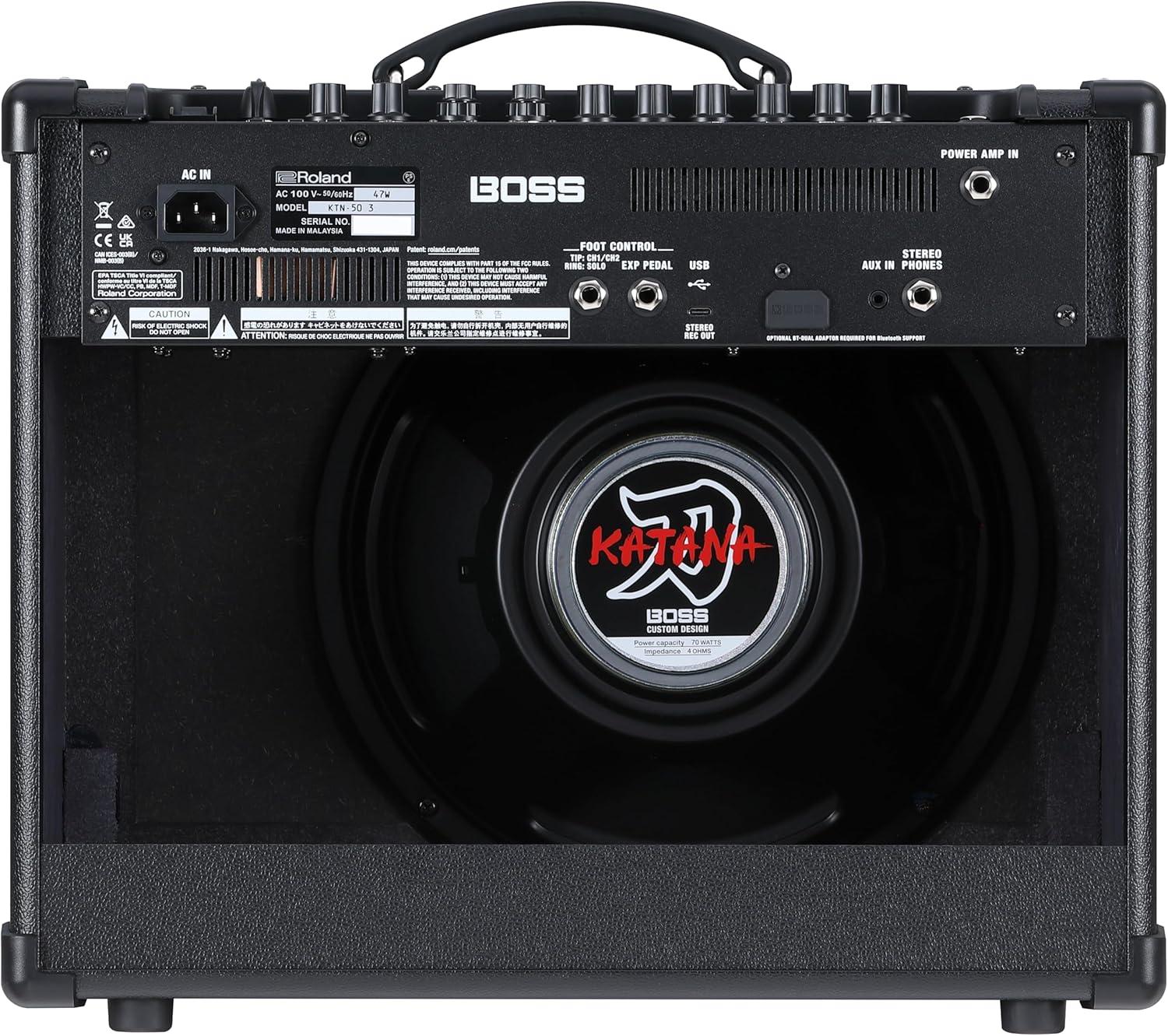 BOSS Katana-50 Gen 3 Guitar Amplifier | Compact 50-Watt Combo Amp | Custom 12-Inch Speaker | Evolved Tube Logic Sound | 12 Amp Characters | Onboard BOSS Effects | Advanced Connectivity & More