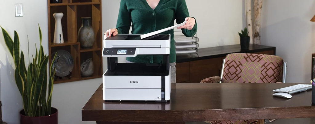 Epson EcoTank ET-M3170 Wireless Monochrome All-in-One Supertank Printer with ADF, Fax and Ethernet Plus 2 Years of Unlimited Ink*