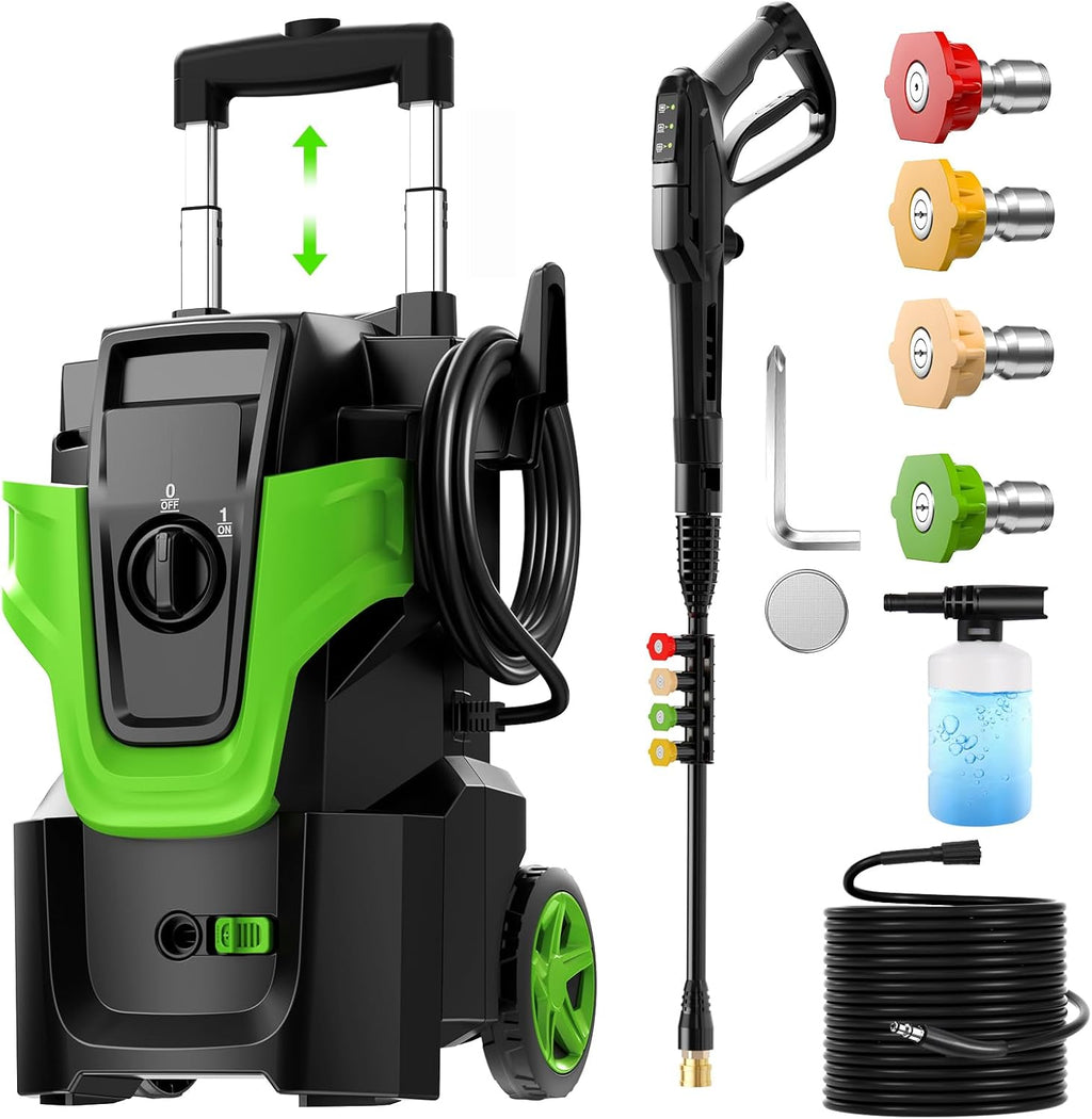 Heavy Duty 5000 MAXPSI Pres*Sure Washer, Power Cle*aner, Green