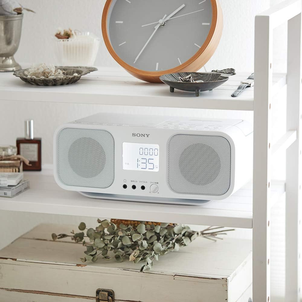SONY CD Radio Cassette Recorder CFD-S401-W (White)【Japan Domestic Genuine Products】