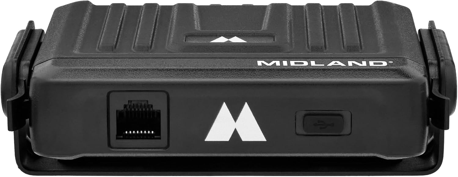 Midland - MXT275 Jeep Branded MicroMobile GMRS Radio - 15 Watts Two-Way Radio with Integrated Control Microphone - Overland Tractors Detachable External Magnetic Mount Antenna - 8 Repeater Channels