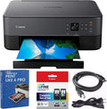 Canon PIXMA TS6420a All-in-One Wireless Color Printer with Print, Scan, Copy, Photo Print & Mobile Functions Bundle with DGE USB Cable + Print Like A Pro Guidebook Kit