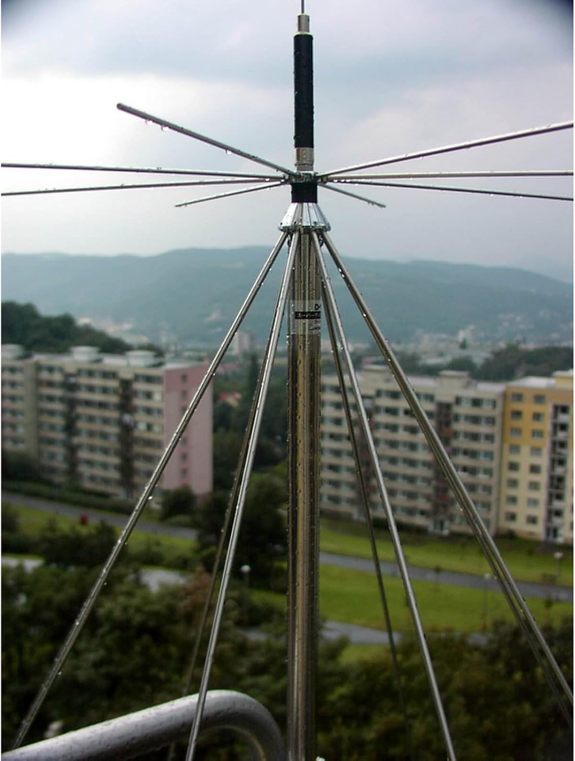Outdoor Police Scanner Antenna for House, 2m 70cm GMRS Discone Antennas for Scanner Ham Radio, Good for CB FM HF SDR adsb 978/ 1090MHZ VHF UHF, Longer Range, 25-3000MHz/ UHF Female