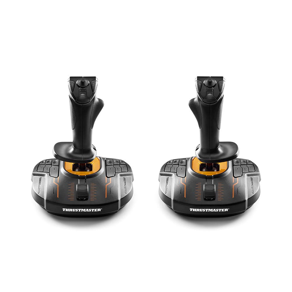 Thrustmaster T16000M FCS Space Sim Duo Stick, Hall Effect Dual Joystick Flight Controller, 32 Buttons, Ambidextrous Flight Sim Joystick and Throttle Setup, Compatible with PC