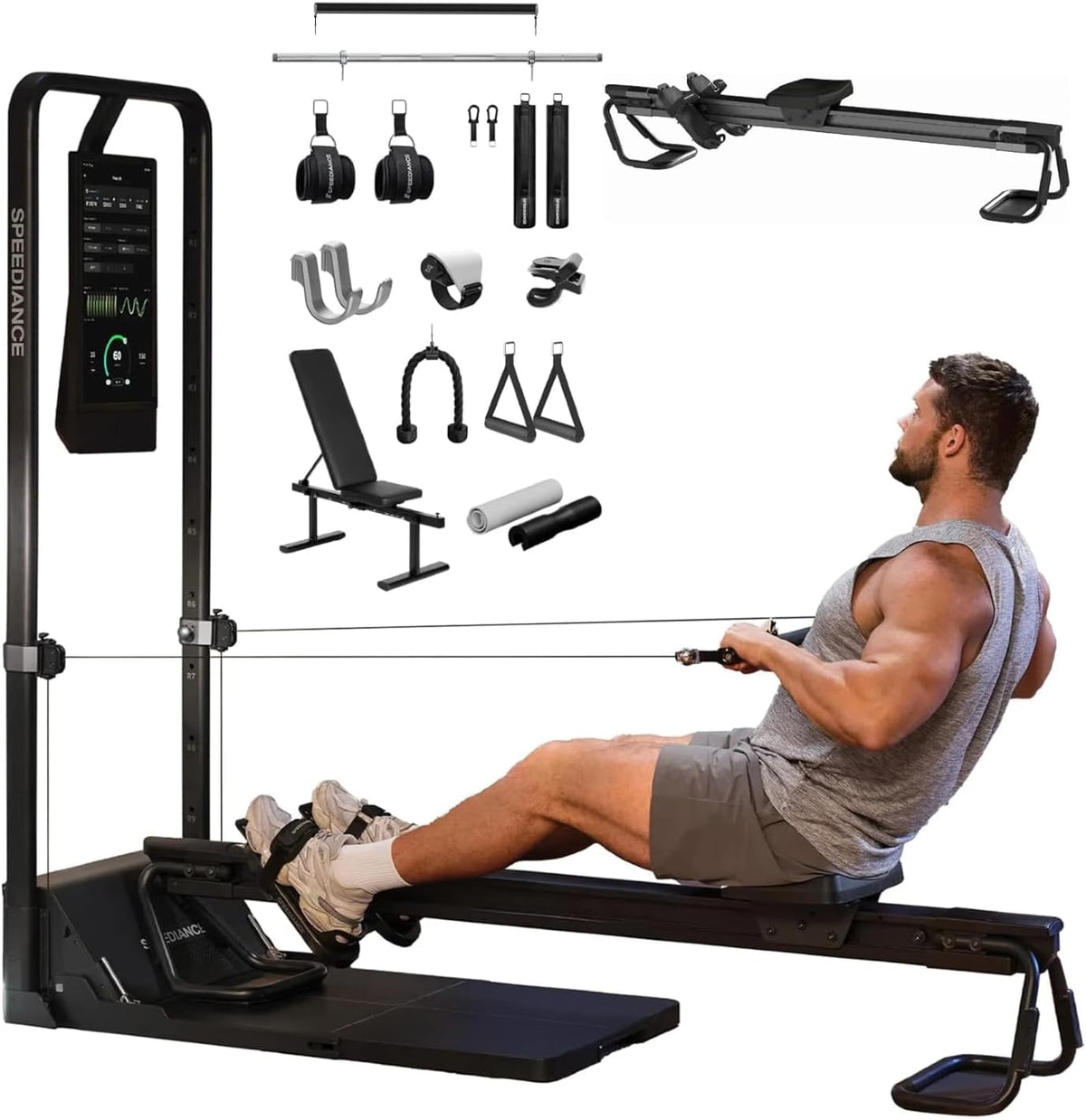 Speediance Gym Monster 2, Family Plus & PowerGrip Smart Handles & Weight Lifting Belt Bundle