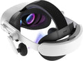 KIWI design Audio Head Strap with Battery for Meta/Oculus Quest 3/3S, K4 Duo DualFast Charging Headset, VR Accessories with Balanced Design for Enhanced Sound Effects & Playtime