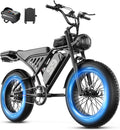 Electric Bike for Adults, Electric Dirt Bike with 2500W Peak Motor, 36Mph & 100 Miles Range, Off-Road Ebike with NFC Unlock, 48V 20AH Removable Battery, 20" Fat Tire Commuter E Bike