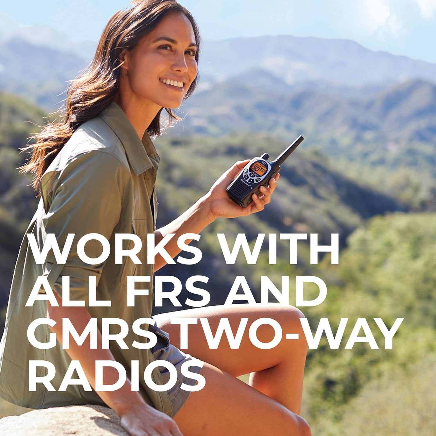 Midland GXT1000X3VP4 GMRS Two-Way Radio (50-Channel, Long Range, 142 Privacy Codes, SOS, NOAA, Rechargeable Nickle Battery, Black/Silver, 3-Pack)