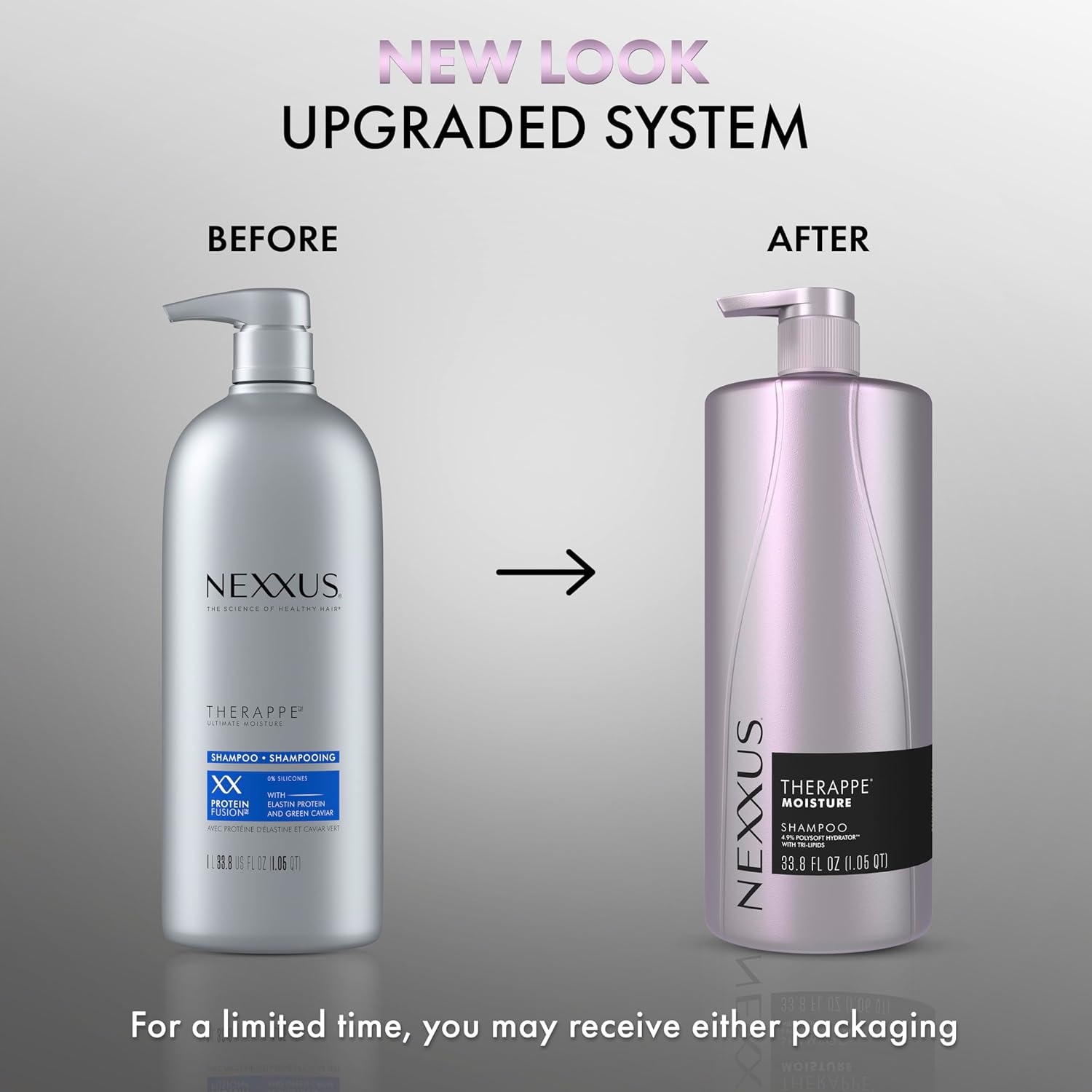 Nexxus Therapee Shampoo for Ultimate Moisture for Dry Hair Powered by POLYSOFT HYDRATOR Technology with Tri-lipids 33.8 oz