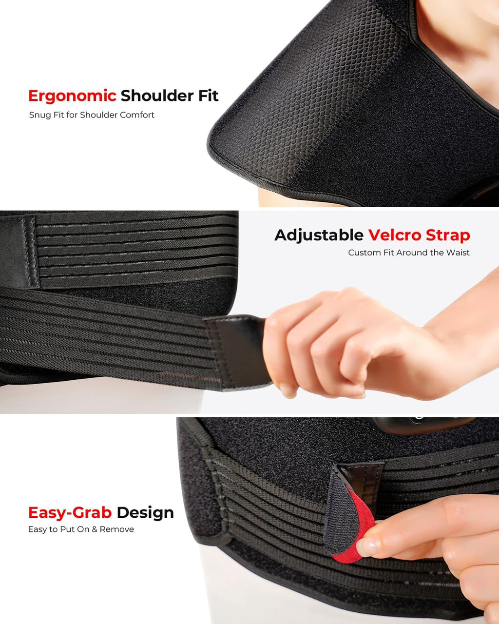 Red Light Therapy for Neck and Shoulder, 290 LEDs 660nm & 850nm Infrared Red Light Therapy Neck and Shoulder Heating Pad, 5-Level Light Intensities & 4-Level Pulse Wearable Wrap
