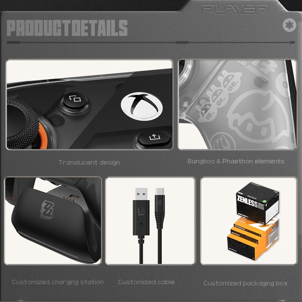 GameSir G7 Pro Wireless Gaming Controller - Officially Licensed for Xbox Series X|S, Xbox One, Windows PC & Android, TMR Joysticks, 1000Hz Polling Rate, Charging Dock- Zenless Zone Zero Edition