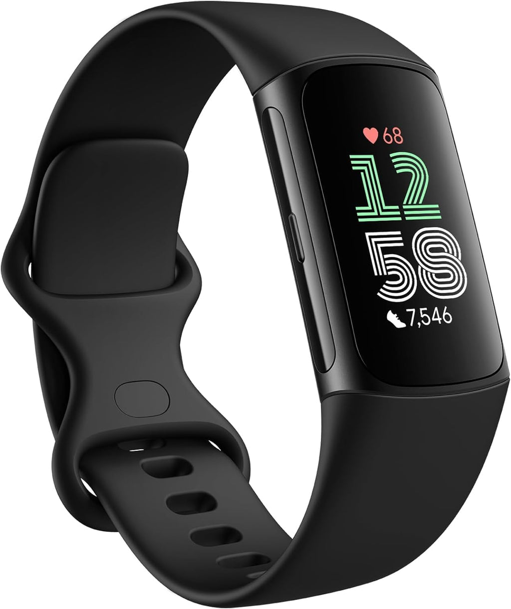 Fitbit Charge 6 Activity Tracker Heart Rate Monitoring, 7-Day Battery, Integrated Google Apps, Maps & Wallet, in-Depth Health Insights, Activity & Sleep Analysis, (Obsidian/Black)