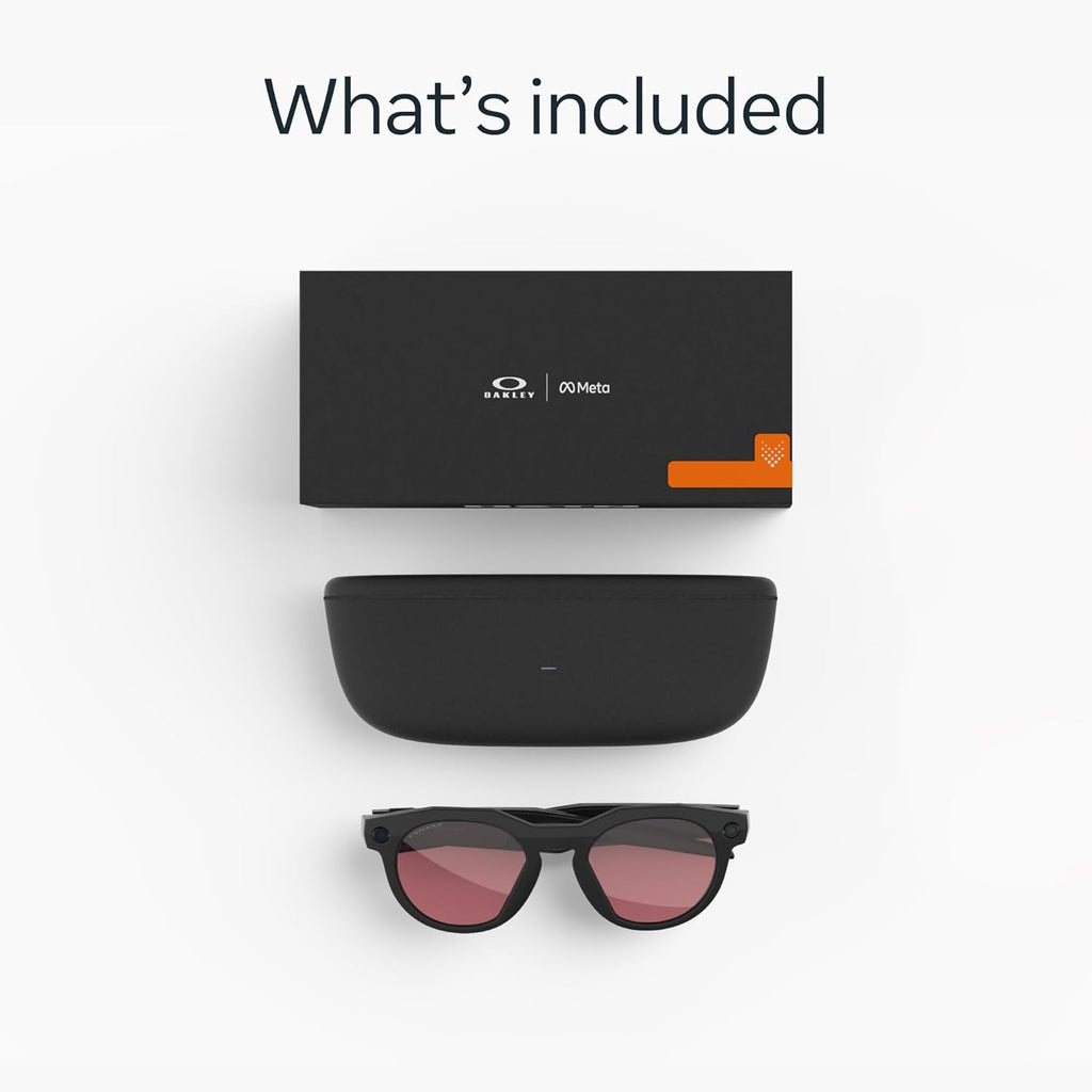 Oakley Meta HSTN - with Meta AI, Audio, Photo, Video Compatibility - Black, Prizm™ Dark Golf Lenses
