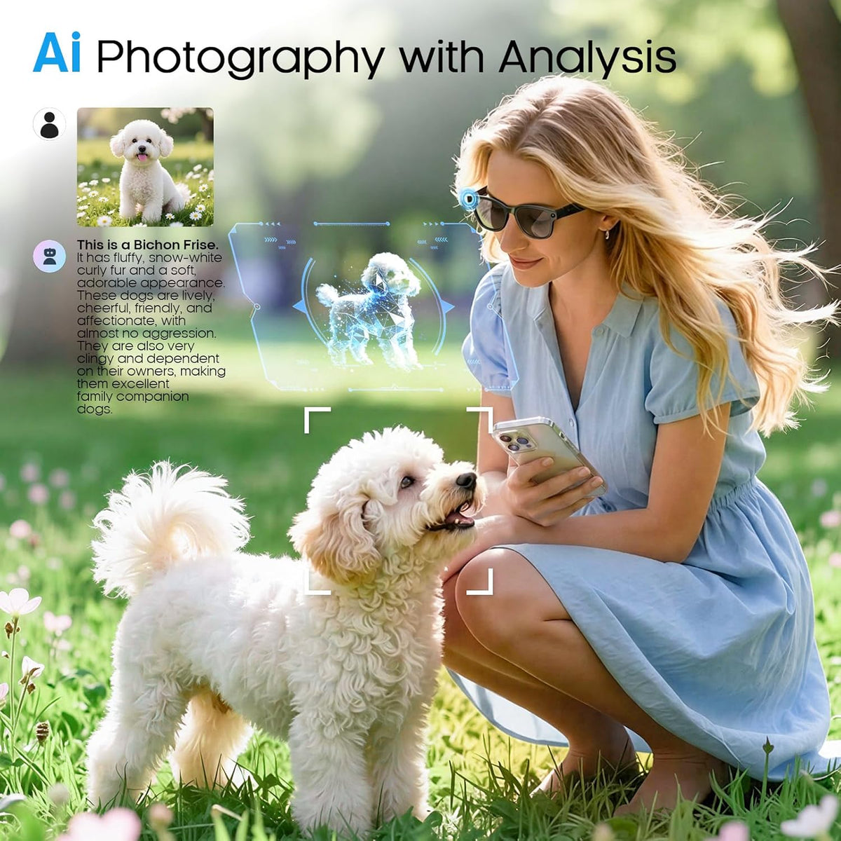 Nemheng AI Smart Glasses with 800mp Camera – Real-Time Translation in 139 Languages,1200p Video Recording,Open-Ear Audio,Object Recognition for iOS Android
