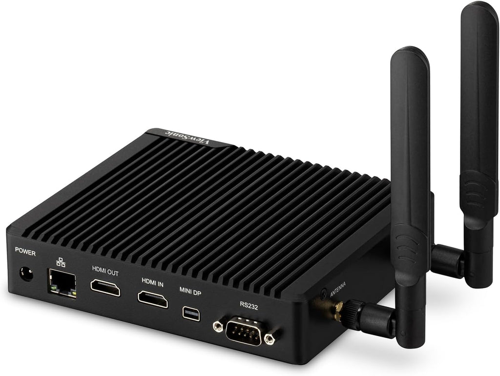 ViewSonic VBS200-A ViewBoard Smart AV Controller for Monitors, Projectors, and Displays Compatible with RS232C with vCast License, HDMI, USB, and Mini DP Inputs