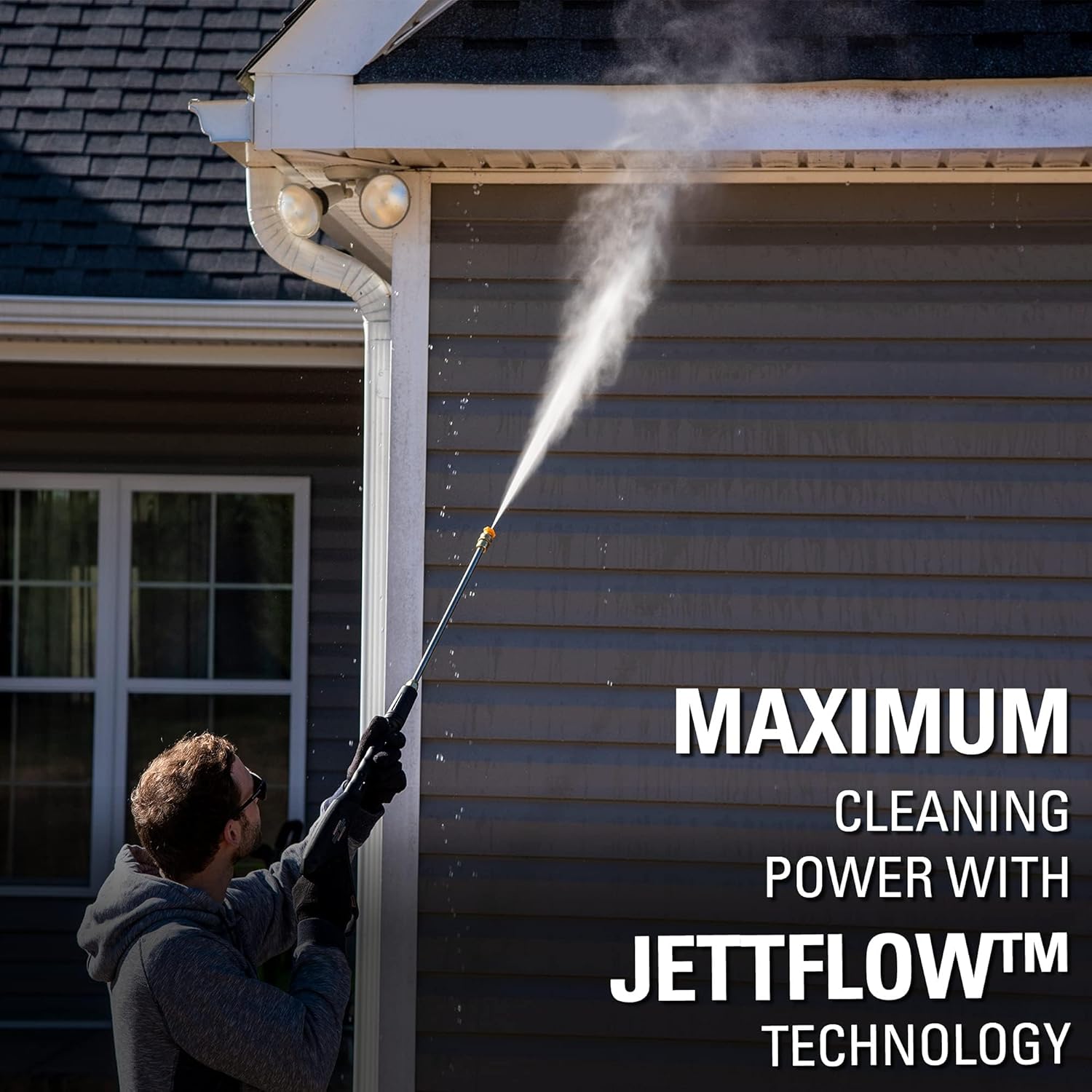 Greenworks 2300 PSI TruBrushless (2.3 GPM) Electric Pressure Washer, 25' Hose, Quick Connect Wand, 15, 24, 40 Degree Soap and Turbo Nozzle