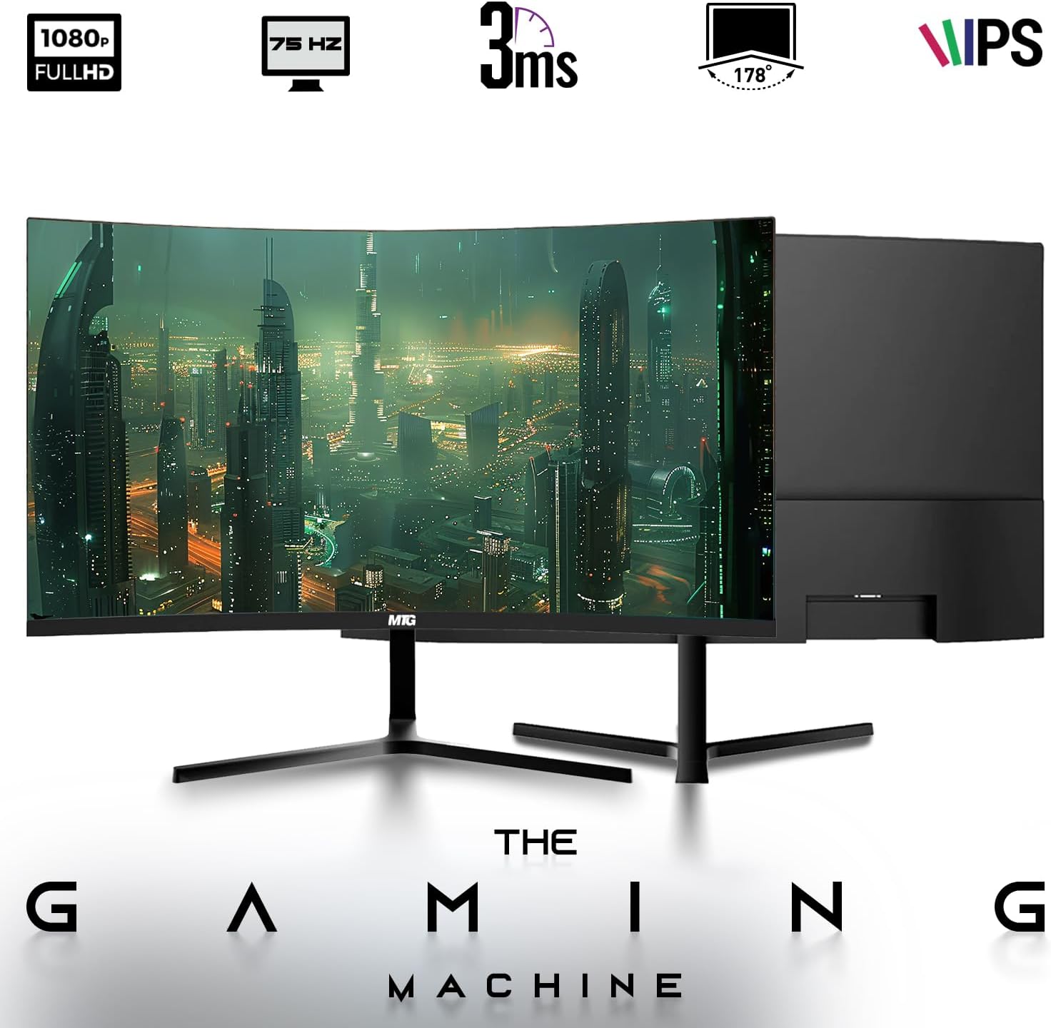HP EliteDesk Liberty 250 Edition Gaming Desktop Computer PC, AMD, 16GB RAM, 256GB SSD OS+2x500GB HDD, 24" Curve Monitor, GT 1030 Graphics, RGB Keyboard/Mouse/Headphones, Win 11 Pro(Renewed)