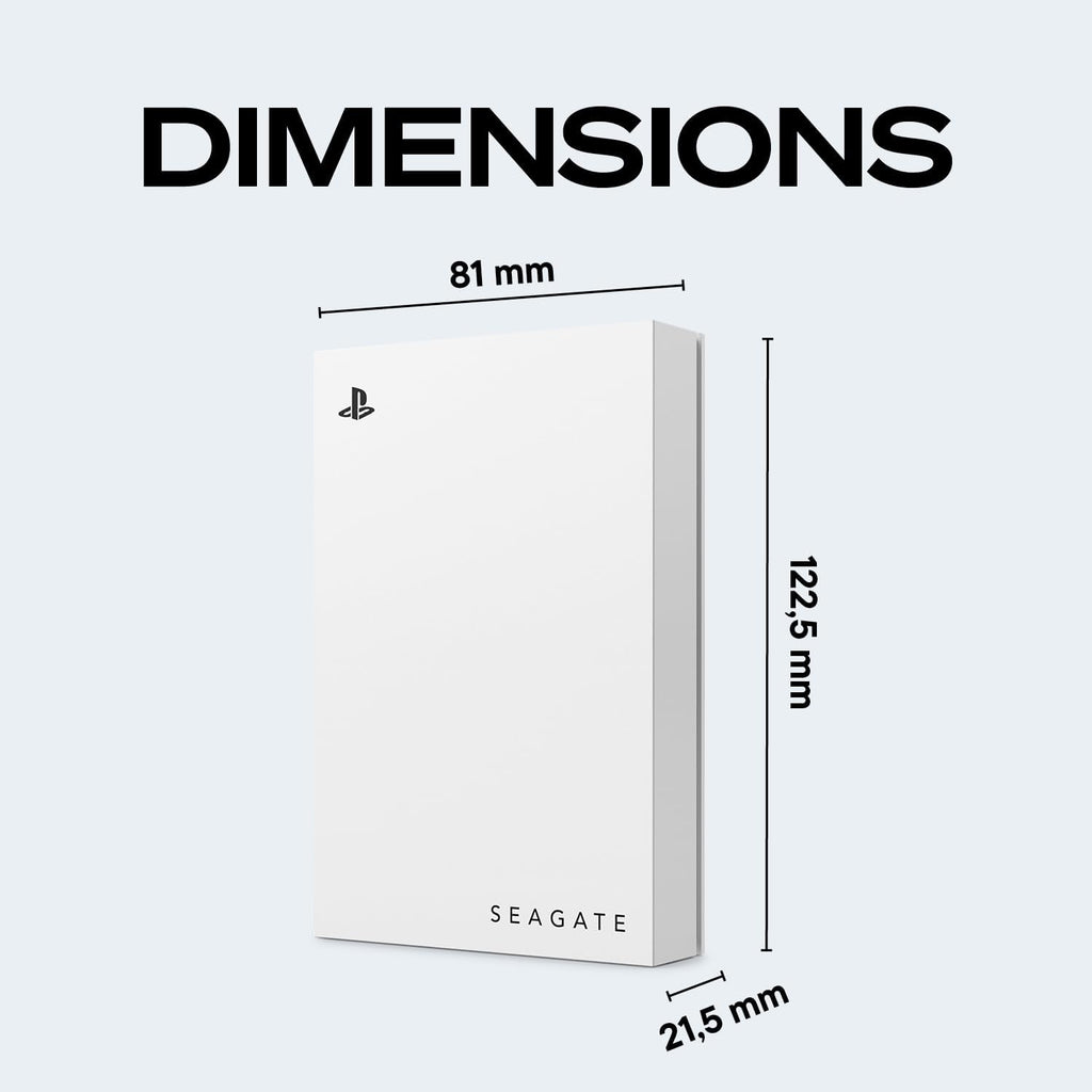 Seagate Game Drive for PlayStation® Consoles 5 TB External Hard Drive - USB 3.2 Gen 1, Officially-License (STLV5000100)