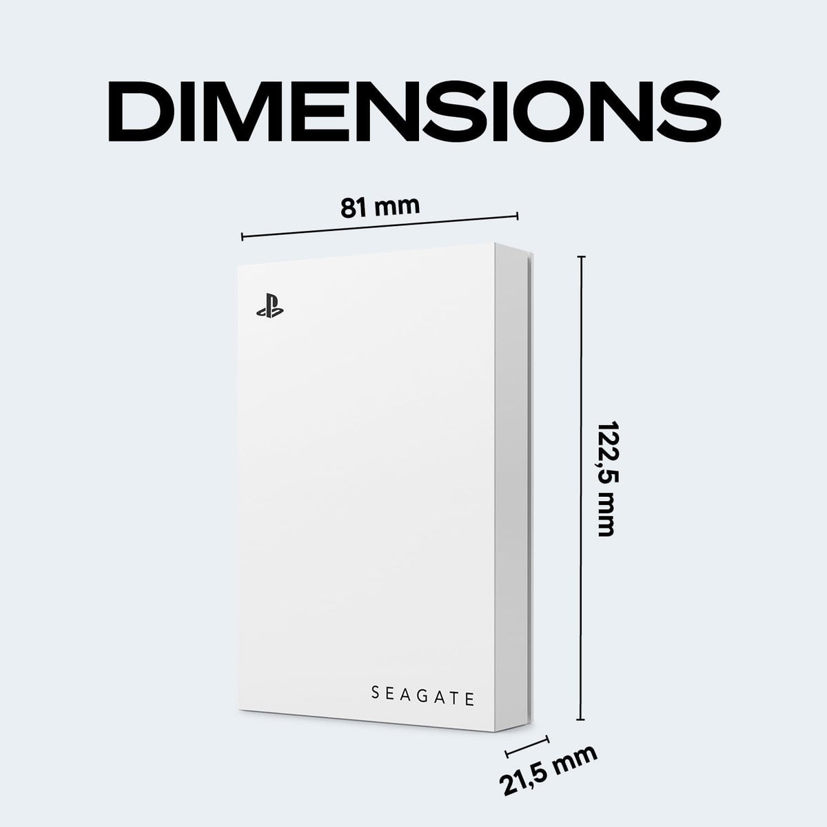 Seagate Game Drive for PlayStation® Consoles 5 TB External Hard Drive - USB 3.2 Gen 1, Officially-License (STLV5000100)