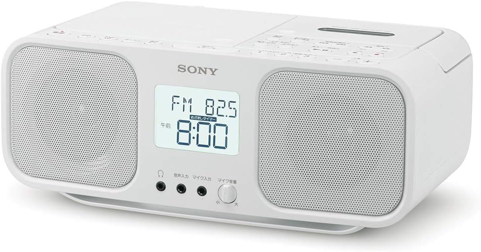 SONY CD Radio Cassette Recorder CFD-S401-W (White)【Japan Domestic Genuine Products】