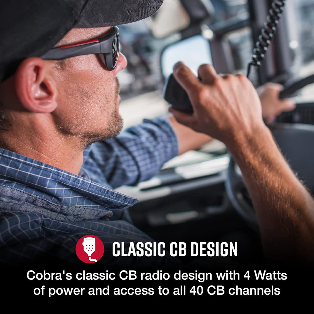 Cobra 29 LTD Professional CB Radio - 4-watt AM/FM CB emergency Radio with Full 40 Channels