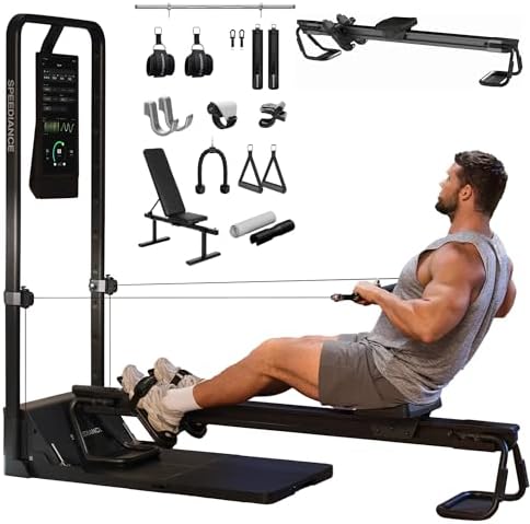 Speediance Gym Monster 2 Family Plus & Smart PowerGrip Handles & Weight Lifting Belt & Gym Accessories Organizer & Skiing Handles 2 Bundle