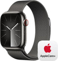 Apple Watch Series 9 GPS + Cellular 41mm Smartwatch with Graphite Stainless Steel Case with Graphite Milanese Loop. with AppleCare+ (2 Years)