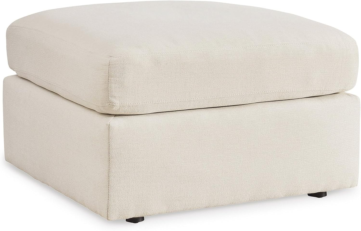 Signature Design by Ashley Modmax Modern Stain Resistant Oversized Accent Ottoman with Foam Cushion, Beige