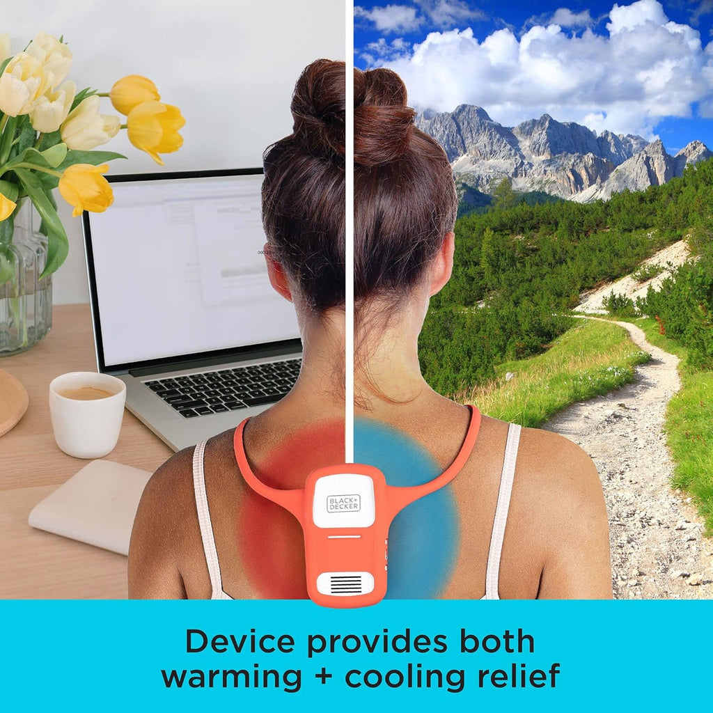 BLACK+DECKER Comfortpak, Wearable Cooling and Heating Device, TropiCoral (BCWCC101-04)