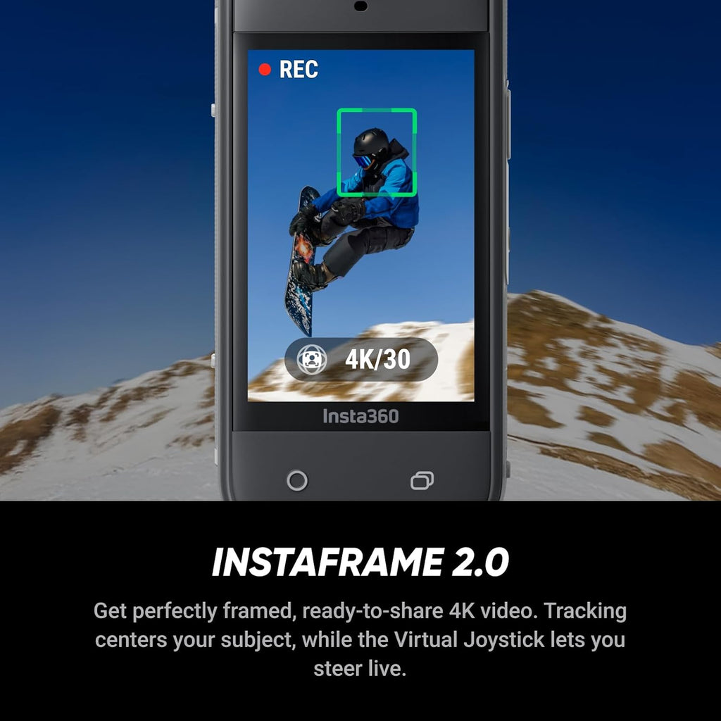Insta360 X5 Essentials Bundle - Waterproof 8K 360° Action Camera, Leading Low Light, Invisible Selfie Stick Effect, Rugged and Replaceable Lens, 3-Hour Battery, Built-in Wind Guard, Stabilization