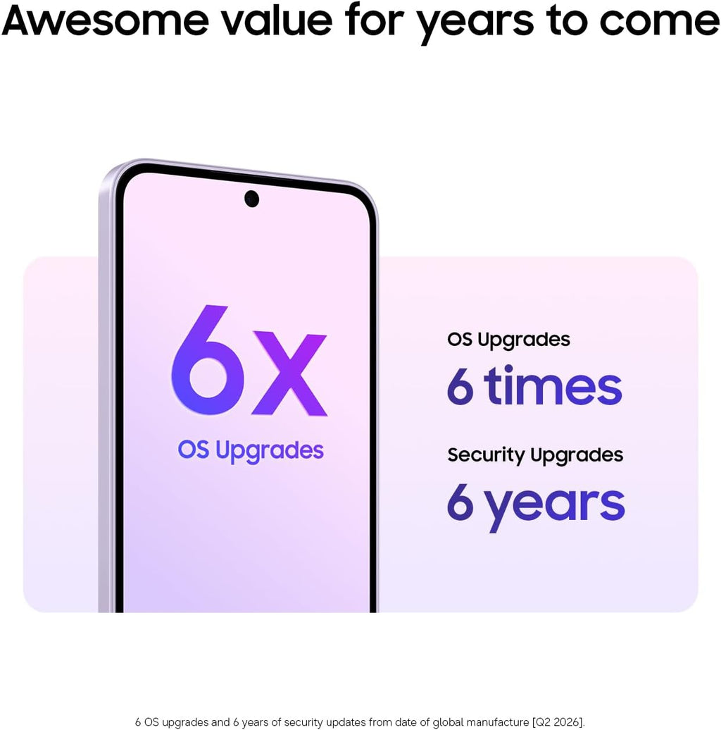 Samsung Galaxy A37 5G (2026), Unlocked Android Smartphone, 256GB, AMOLED Display, Triple Camera, IP68, Slim Phone, 5000mAh Battery, US Version, US 1 Yr Warranty, Awesome White