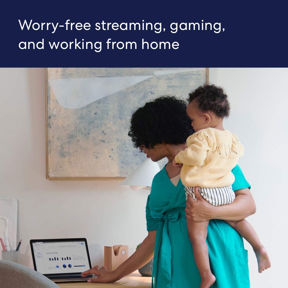 Amazon eero 6 mesh wifi system - Supports internet plans up to 500 Mbps, Coverage up to 4,500 sq. ft., Connect 75+ devices, 3-pack (1 router + 2 extenders)