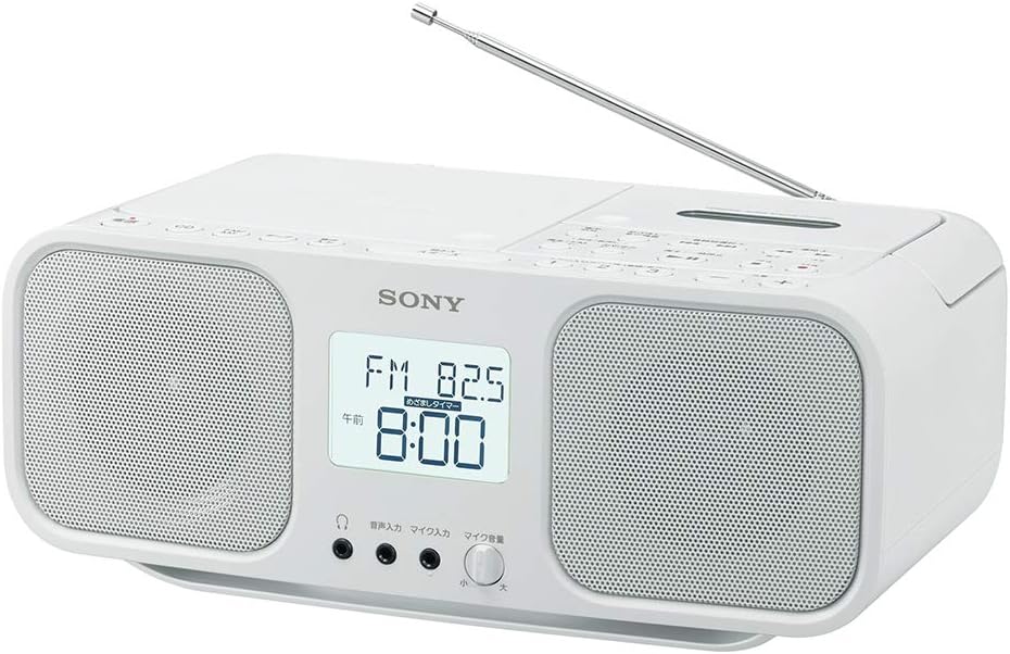 SONY CD Radio Cassette Recorder CFD-S401-W (White)【Japan Domestic Genuine Products】