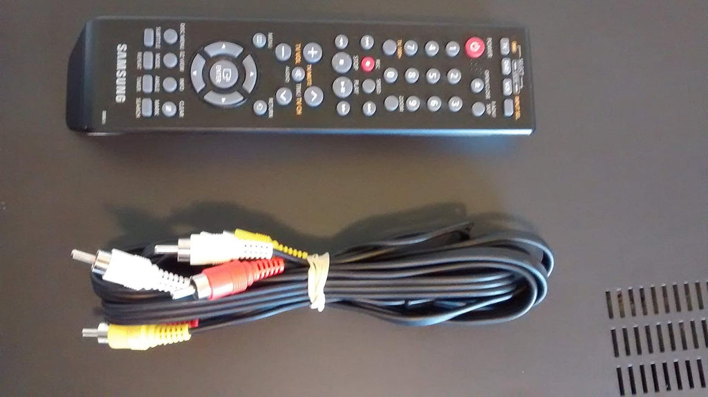 SAMSUNG DVD-V9700 HIFI STEREO DVD & VCR COMBO RECORDER 4 ROTARY HEAD. DIGITAL VCR RECORDER - TUNERLESS w/ HDMI, DVIX, DTS SURROUND, DOLBY DIGITSL. Remote Included + AV Connector Cords (Renewed)