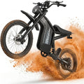 HAPPYRUN G18pro Electric Dirt Bike for Adults – 4500W Peak Motor, 60V 35Ah Battery, 38 mph Top Speed, 75 Mile Range, 5-Level Speed Control, Full Suspension, Hydraulic Brakes, 19″/17″ Off-Road Tires