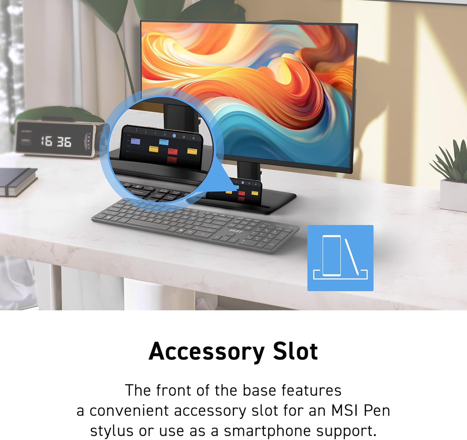 msi PRO MP225 E12VL, 22-inch IPS 1920 x 1080 (FHD) Computer Monitor, 120Hz, Adaptive-Sync, HDMI, Video Port, VESA Mountable, Tilt, 1ms, Black