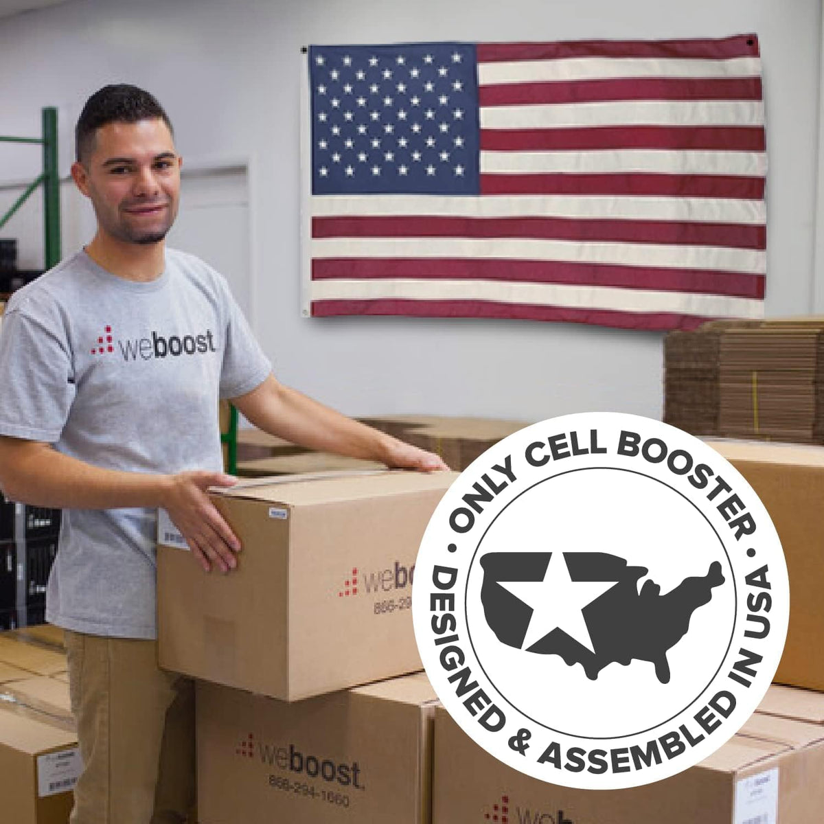 weBoost Drive 4G-X OTR (470210) Truck Cell Phone Signal Booster | U.S. Company | All Networks & Carriers - Verizon, AT&T, T-Mobile, Sprint & More | FCC Approved