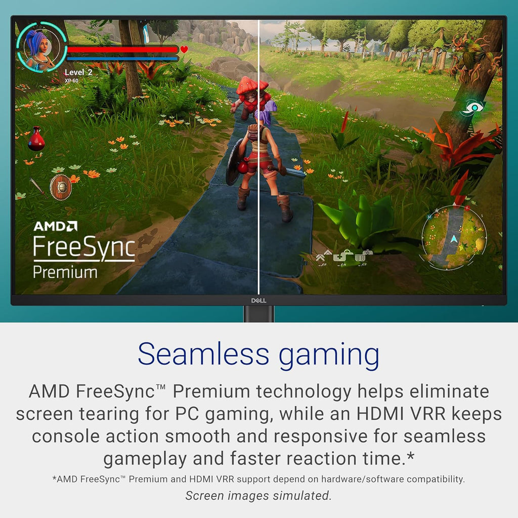 Dell 27 240Hz Gaming Monitor - SE2726HG - 27-inch FHD (1920x1080) 240Hz Display, in-Plane Switching (IPS) Technology, AMD FreeSync Premium, TÜV 3-Star, 2X HDMI, DisplayPort 1.4, Tilt