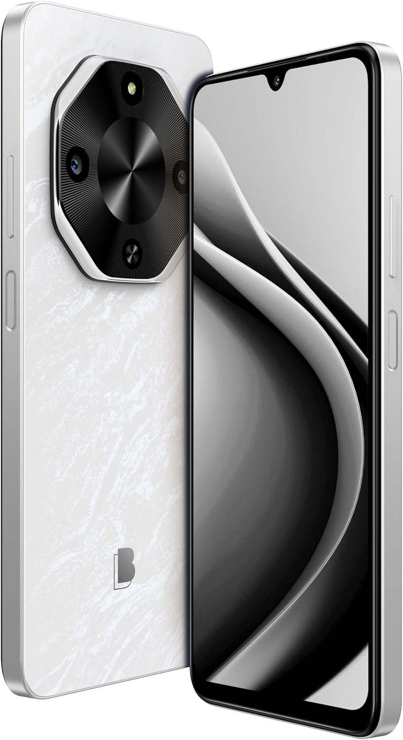 BLU G75 | 2025 | Unlocked | 6.8” HD+ 120Hz Infinity Display | 50MP Main + 13MP Selfie Cameras | Water/Dust Resistant | 256GB Internal Storage | US Version | US Warranty | White