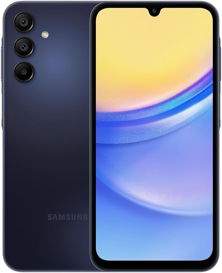 Samsung Galaxy A15 5G, 128GB, Blue Black - Unlocked (International Version) (Renewed)