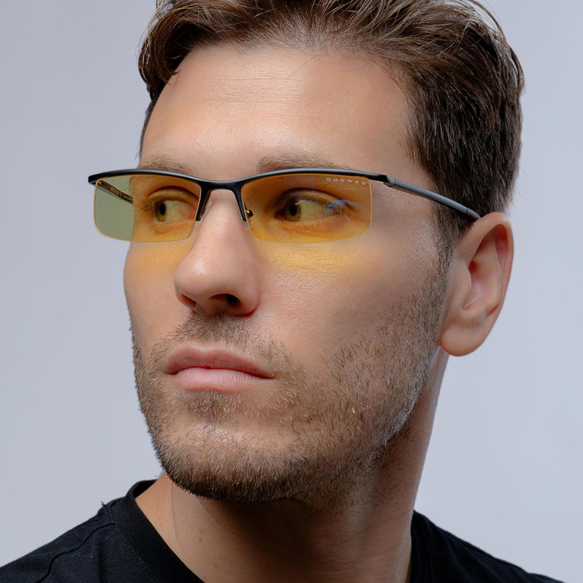 GUNNAR - Premium Gaming and Computer Glasses - Blocks 65% Blue Light - Emissary, Onyx, Amber Tint